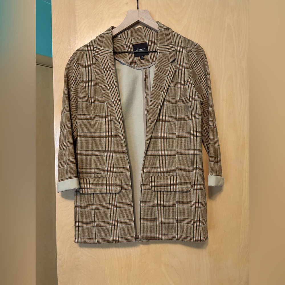 Liverpool Brown Plaid Blazer 🤎 size XS